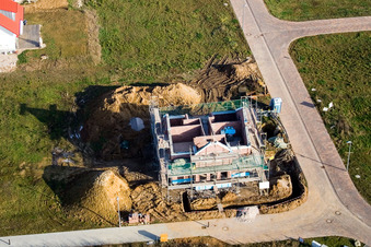 Schaidt, Neubaugebiet NO in Wörth am Rhein im Bundesland Rheinland-Pfalz, Deutschland aus der Luft