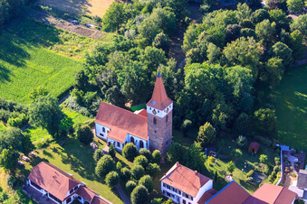 Prot. Kirche in Minfeld im Bundesland Rheinland-Pfalz, Deutschland