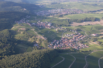 Ortsteil Gleishorbach in Gleiszellen-Gleishorbach im Bundesland Rheinland-Pfalz, Deutschland von oben