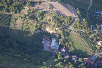Ortsteil Gleishorbach in Gleiszellen-Gleishorbach im Bundesland Rheinland-Pfalz, Deutschland vom Flugzeug aus