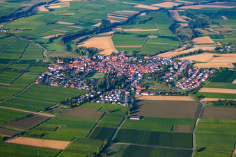 Ortsteil Mörzheim in Landau in der Pfalz im Bundesland Rheinland-Pfalz, Deutschland von oben gesehen