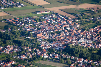 Ortsteil Appenhofen in Billigheim-Ingenheim im Bundesland Rheinland-Pfalz, Deutschland von der Drohne aus gesehen