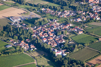 Luftbild von Ortsteil Appenhofen in Billigheim-Ingenheim im Bundesland Rheinland-Pfalz, Deutschland