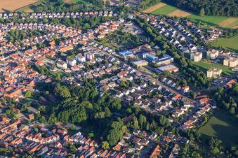 Luftaufnahme von Südring in Herxheim bei Landau im Bundesland Rheinland-Pfalz, Deutschland