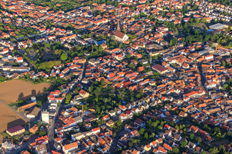 Zentrum in Herxheim bei Landau im Bundesland Rheinland-Pfalz, Deutschland