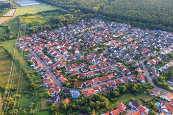 Luftbild von Südring in Rülzheim im Bundesland Rheinland-Pfalz, Deutschland