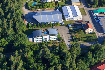 WiCo Production GmbH in Rheinzabern im Bundesland Rheinland-Pfalz, Deutschland von oben