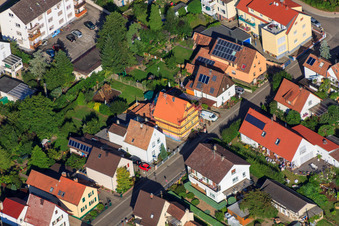 Waldstr in Kandel im Bundesland Rheinland-Pfalz, Deutschland von oben