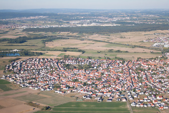 Ortsteil Sankt Leon in St. Leon-Rot im Bundesland Baden-Württemberg, Deutschland von oben