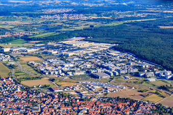 Luftbild von Industriegebiet Süd mit SAP Deutschland SE & Co. KG (WDF21) in Walldorf im Bundesland Baden-Württemberg