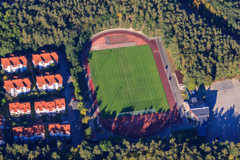 Walter-Reinhard-Stadion des FC Sandhausen 1986 e.V im Bundesland Baden-Württemberg, Deutschland