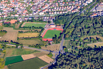 Waldstadion im Ortsteil Sankt Ilgen in Leimen im Bundesland Baden-Württemberg, Deutschland