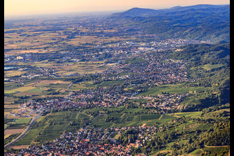 Orte an der Hessischen Bergstraße von Leutershausen bis Weinheim im Ortsteil Großsachsen in Hirschberg an der Bergstraße im Bundesland Baden-Württemberg, Deutschland