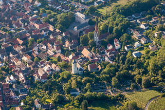 Luftbild von Palais des Schloss Wiser im Ortsteil Leutershausen in Hirschberg an der Bergstraße im Bundesland Baden-Württemberg, Deutschland