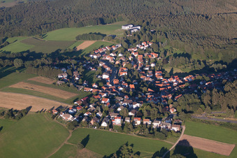 Luftbild von Ortsteil Siedelsbrunn in Wald-Michelbach im Bundesland Hessen, Deutschland
