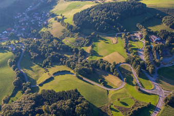Luftaufnahme von Ortsteil Kreidach in Wald-Michelbach im Bundesland Hessen, Deutschland