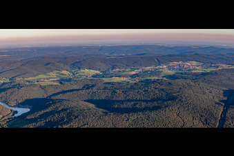 Ortsteil Beerfelden in Oberzent im Bundesland Hessen, Deutschland aus der Luft