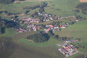 Drohnenaufname von Ortsteil Affolterbach in Wald-Michelbach im Bundesland Hessen, Deutschland
