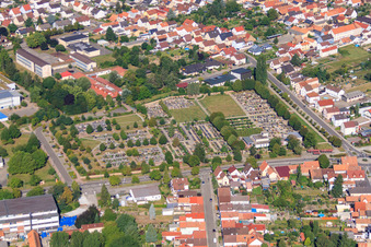 Rülzheimer Friedhof im Bundesland Rheinland-Pfalz, Deutschland