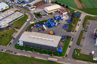 Drohnenaufname von KÖMPF Recyclingzentrum & Containerdienst in Calw im Bundesland Baden-Württemberg, Deutschland