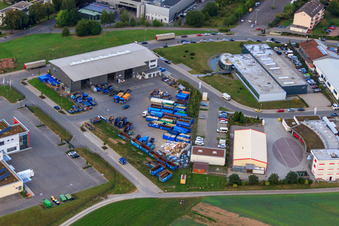 KÖMPF Recyclingzentrum & Containerdienst in Calw im Bundesland Baden-Württemberg, Deutschland von einer Drohne aus