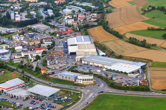 Luftbild von Kömpf Bauzentrum GmbH in Calw im Bundesland Baden-Württemberg, Deutschland