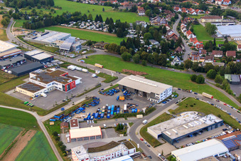KÖMPF Recyclingzentrum & Containerdienst in Calw im Bundesland Baden-Württemberg, Deutschland von oben