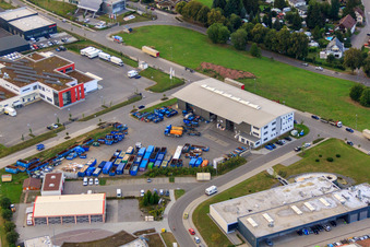 KÖMPF Recyclingzentrum & Containerdienst in Calw im Bundesland Baden-Württemberg, Deutschland aus der Luft