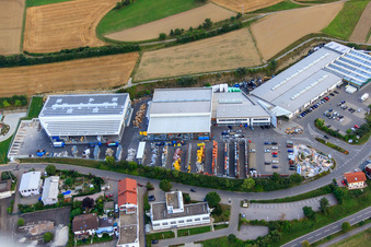 Drohnenbild von Kömpf Bauzentrum GmbH in Calw im Bundesland Baden-Württemberg, Deutschland