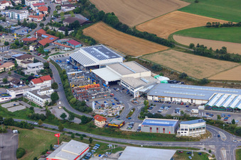 Kömpf Bauzentrum GmbH in Calw im Bundesland Baden-Württemberg, Deutschland von oben