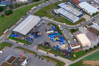 KÖMPF Recyclingzentrum & Containerdienst in Calw im Bundesland Baden-Württemberg, Deutschland aus der Drohnenperspektive