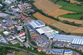 Kömpf Bauzentrum GmbH in Calw im Bundesland Baden-Württemberg, Deutschland aus der Luft