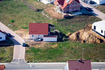 Luftbild von Neubaugebiet NO, Magdalena-Wingerter-Straße im Ortsteil Schaidt in Wörth am Rhein im Bundesland Rheinland-Pfalz, Deutschland