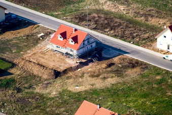 Luftbild von Neubaugebiet NO, An der Anhaide im Ortsteil Schaidt in Wörth am Rhein im Bundesland Rheinland-Pfalz, Deutschland