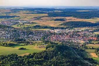 Stadtansicht aus Süden in Weil der Stadt im Bundesland Baden-Württemberg, Deutschland