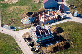 Neubaugebiet NO, Im Unterfeld im Ortsteil Schaidt in Wörth am Rhein im Bundesland Rheinland-Pfalz, Deutschland von oben gesehen