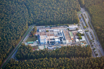 Leopoldshafen, KIT Nord in Eggenstein-Leopoldshafen im Bundesland Baden-Württemberg, Deutschland von einer Drohne aus