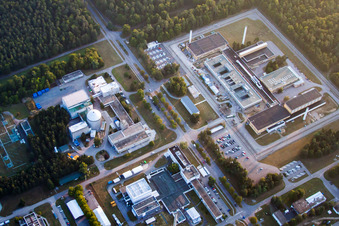 Leopoldshafen, KIT Nord in Eggenstein-Leopoldshafen im Bundesland Baden-Württemberg, Deutschland von der Drohne aus gesehen