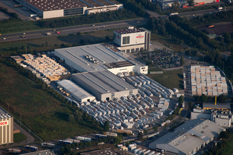Luftbild von Herdweg im Ortsteil Durlach in Karlsruhe im Bundesland Baden-Württemberg, Deutschland