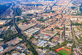 Zwischen Ostring, Haid-und-Neu-Straße und Durlacher Allee im Ortsteil Oststadt in Karlsruhe im Bundesland Baden-Württemberg, Deutschland