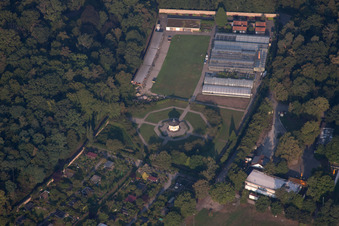 Teehaus Schlosspark im Ortsteil Innenstadt-Ost in Karlsruhe im Bundesland Baden-Württemberg, Deutschland