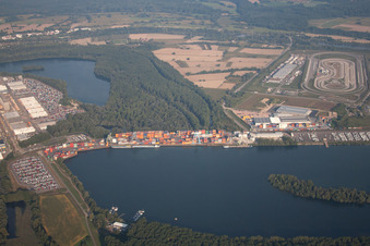 Wörth am Rhein, Industriegebiet Oberwald im Ortsteil Maximiliansau im Bundesland Rheinland-Pfalz, Deutschland