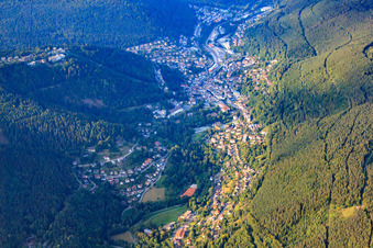 Kurpark in Bad Wildbad im Bundesland Baden-Württemberg, Deutschland