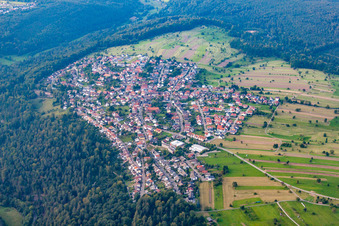 Pfaffenrot von Süden in Marxzell im Bundesland Baden-Württemberg, Deutschland