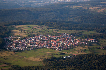 Spessart von Süden in Ettlingen im Bundesland Baden-Württemberg, Deutschland