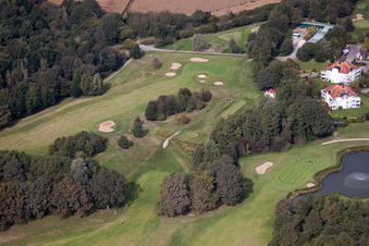 Soufflenheim, Golfclub Baden-Baden Soufflenheim im Bundesland Bas-Rhin, Frankreich von oben