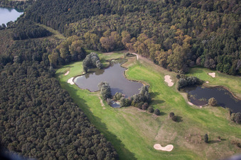 Soufflenheim, Golfclub Baden-Baden Soufflenheim im Bundesland Bas-Rhin, Frankreich vom Flugzeug aus