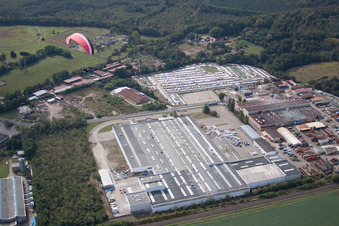 Luftaufnahme von Marienthal im Bundesland Bas-Rhin, Frankreich