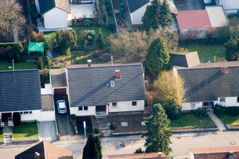 Zeppelinstr in Kandel im Bundesland Rheinland-Pfalz, Deutschland vom Flugzeug aus