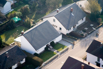 Zeppelinstr in Kandel im Bundesland Rheinland-Pfalz, Deutschland aus der Drohnenperspektive